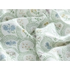 Floral Wreaths Printed For One Person Summer Blanket Set 150x220 cm Green
