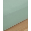 Plain Cotton Single Plus Fitted Sheet 120x200 cm Dark Green