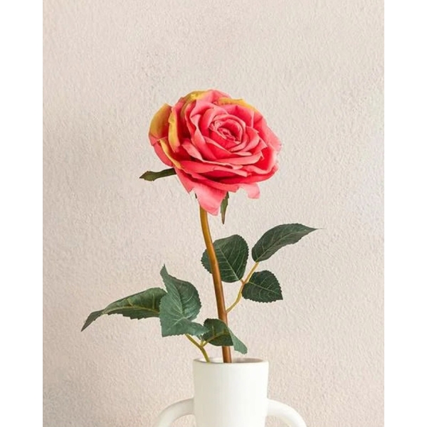 Classy Rose Plastic Artificial Flower - One Pc 64 cm Light Pink,