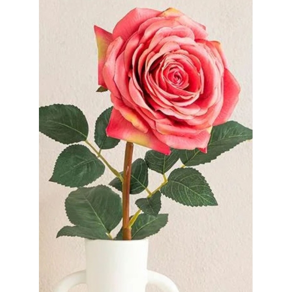 Rosalie Plastic Artificial Flower - One Pc 65 cm Pink