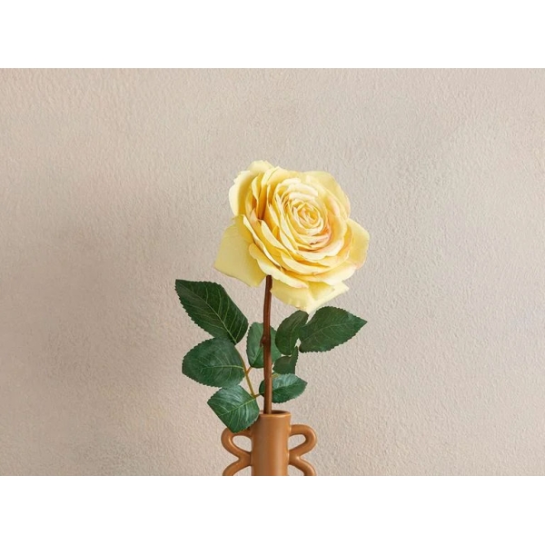 Rosalie Plastic Artificial Flower - One Pc 65 cm Yellow