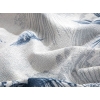 Palm Toile Printed For One Person Summer Blanket Set 150x220 cm Indigo