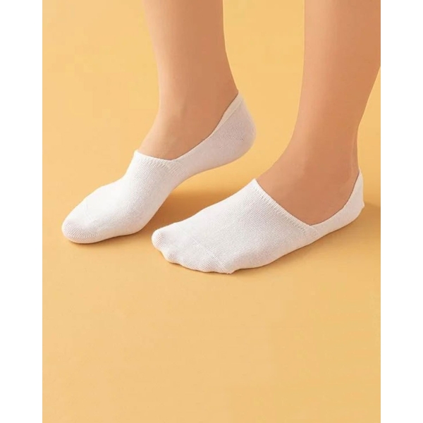 Basic Cotton Women Single Ballet Socks 36-40 White