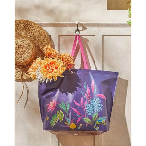 Exotic Flower Shopping Bag 54,5x38 cm Purple