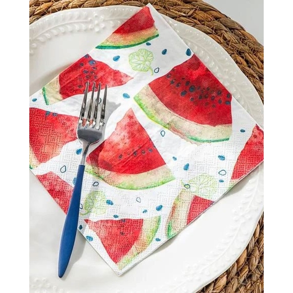 Watermelon Paper 20 Set Tissue Napkin 33x33 cm White