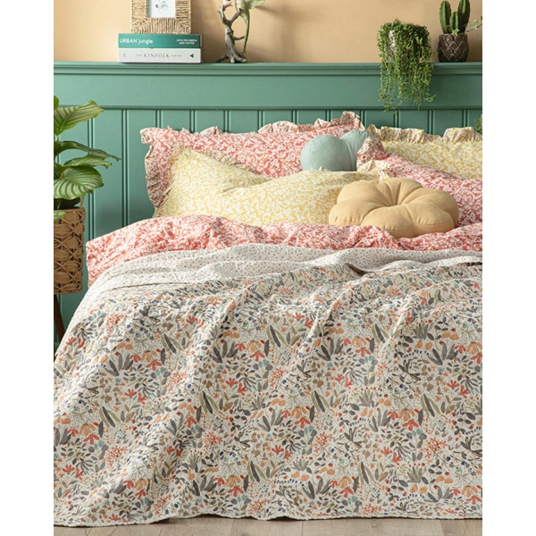 Wild Forest King Size Multi-Purposed Quilt 240x220 cm Pink