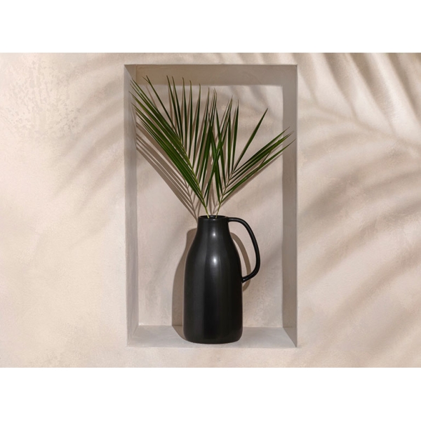 Lana Dolomite Vase 13x12.7x20 cm Black