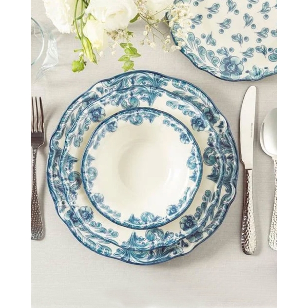Intense Porcelain Dinner Set 24 Pieces 6 Persons Blue