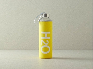 Best Bottle Glass With Cover Bottle 750 ml Yellow