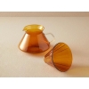 Borosilicate Glass Pot 700 ml Amber