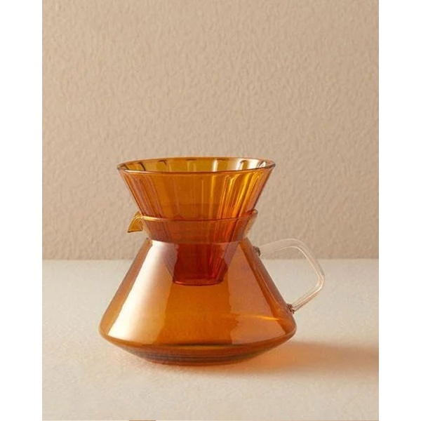 Borosilicate Glass Pot 700 ml Amber