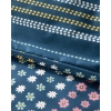 Daisy Patch Cottony Double Person Duvet Cover Set Pack 200x220 cm Dark Blue
