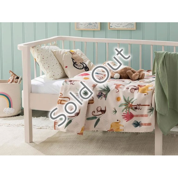 Exotic Cotton Baby Summer Blanket 100x150 cm Beige