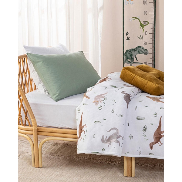 Dinosaurs Cotton 150x200 cm Beige