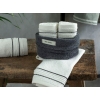 Quadro Cottony 4 pieces set Hand Towel Set 30x40 cm Anthracite-Ecru