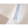 Lucina Cottony fringed Face Towel 50x70 cm Ecru-Blue