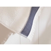 Lucina Cottony fringed Face Towel 50x70 cm Ecru-Dark Blue