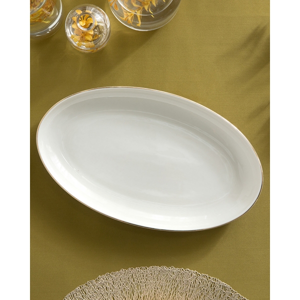Torino Porcelain Platter 30 cm Gold