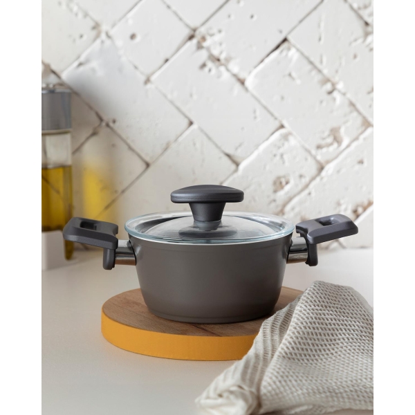 Pretty Aluminum Mini Cookware 14 cm Gray