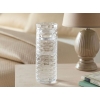 Checked Glass Bedside Water Bottle 730 ml Transparent