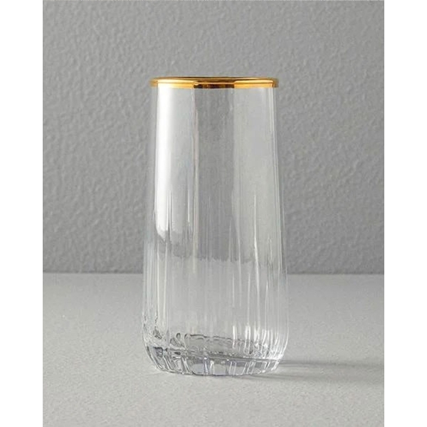Koza Glass 3 pcs Juice Glass 360 ml Gold