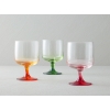 Aloha Glass 3 pcs Cup 300 ml Green - Red - Orange