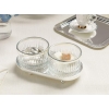 Mery Silver Plated 2 Set SAUCE BOWL 20x10 cm Silver.