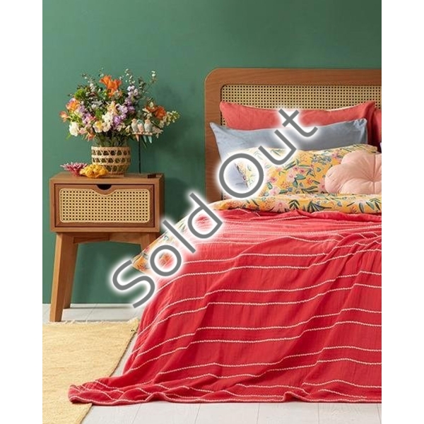 Essence Muslin Single Bedspread 160x240 Cm Pink
