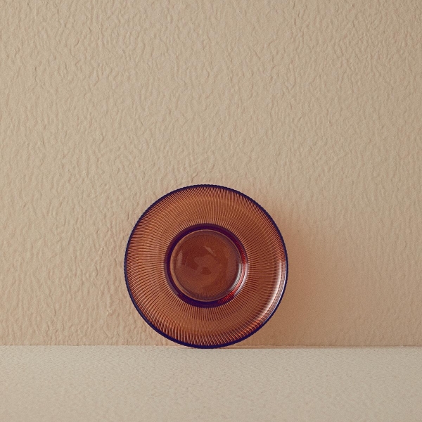 Luke Glass Tea Plate 12 cm Brown