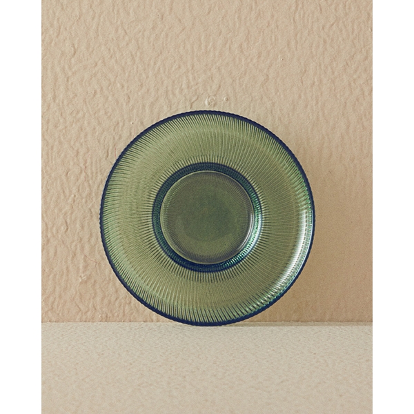 Luke Glass Tea Plate 12 cm Green