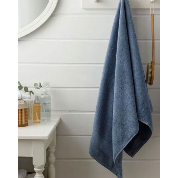 Pure Basic Cotton Bath Towel 70x140 cm Dark Blue