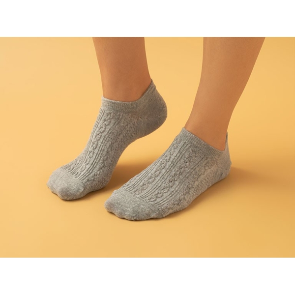 Samara Cotton Women Ankle Socks 36-40 Gray