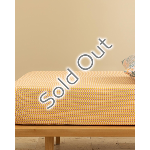 Delta Easy Iron Queen Size Fitted Sheet 160x200 cm Yellow