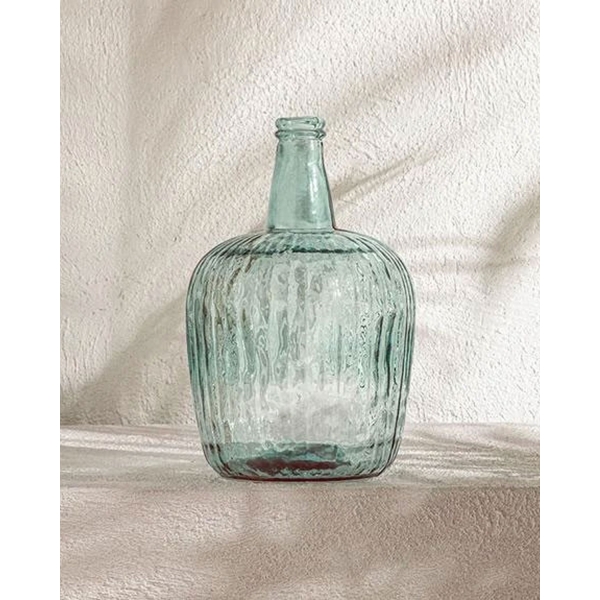Recycled Demijohn Glass Vase 21x21x36.5 Cm Green