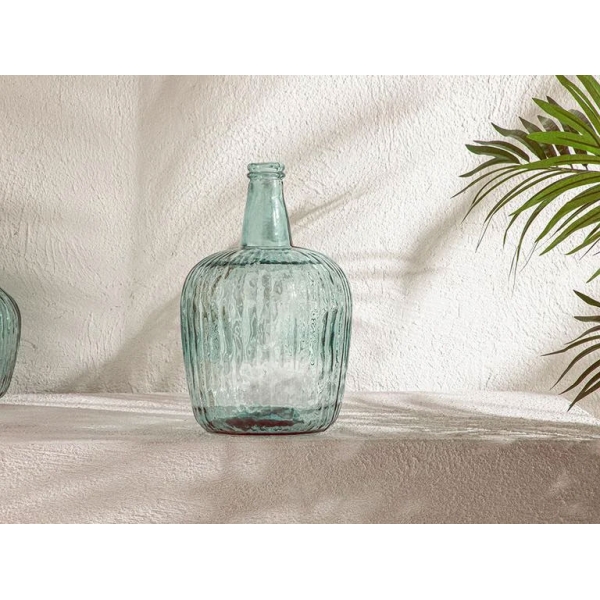 Recycled Demijohn Glass Vase 21x21x36.5 Cm Green