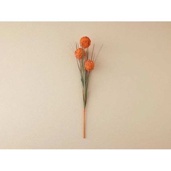 Grass Bush Plastic Artificial Flower - One Pc 63 cm Brown