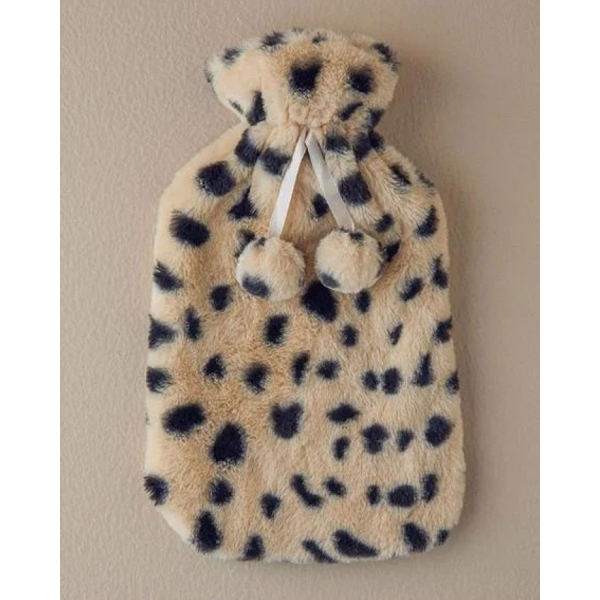 Spotty Hot Water Bag 33x19 Cm Cream Black