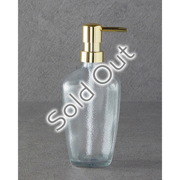 Leslie Glass Liquid Soap Dispense 8x8x20 cm Transparent
