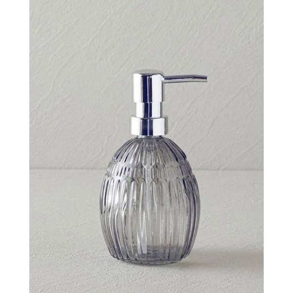 Pavia Glass Liquid Soap Dispense 9x9x16 cm Anthracite