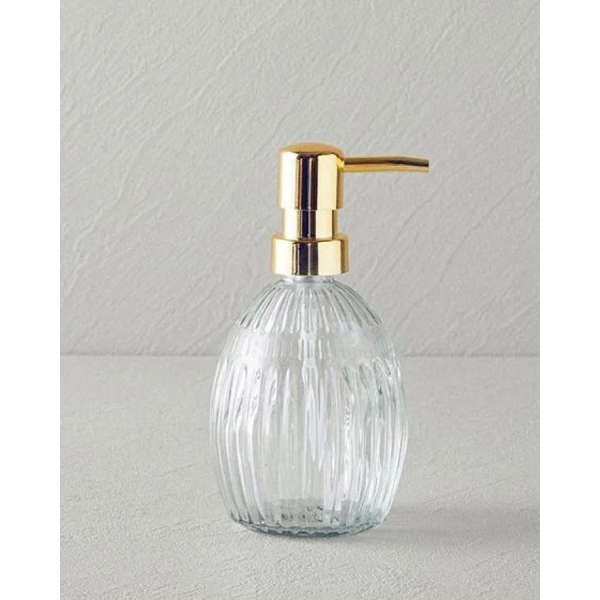 Pavia Glass Liquid Soap Dispense 9x9x16 cm Transparent