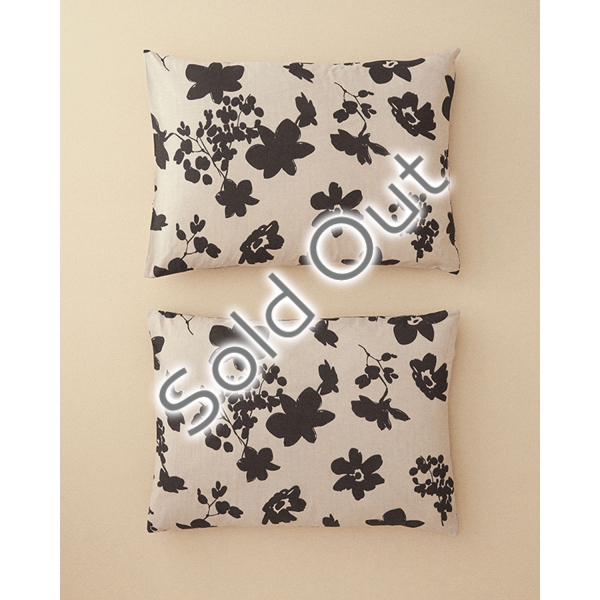 Cosmos Garden Soft Cotton with Digital Print 2 pcs Pillowcase 50x70 cm Beige