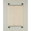 Colorful Lines Cotton Fringed Hand Towel 30x45 cm Light Beige - Green