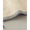 Colorful Lines Cotton Fringed Face Towel 50x80 cm Light Beige - Green