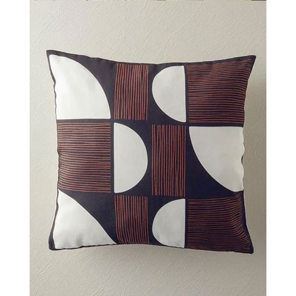Fenti Decorative Cushion 45x45 cm Black - Brick