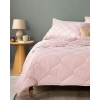 Colourful Cotton Single Pillowcase Quilt Set 155x215 cm Powder