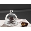 Cosmic Glass Turkish Delight Holder 9 cm Transparent