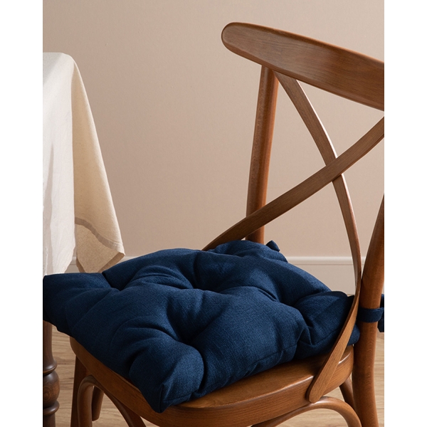 Enric Chair Cushion 40x40 Cm Navy Blue