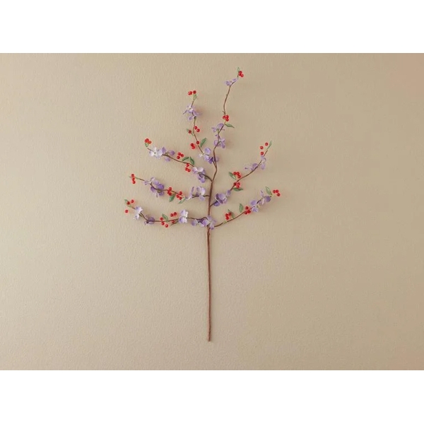 Cherry Blossoms Single Branch Artificial Flower Red