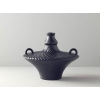 Crown Ceramic Vase 28x28x24 cm Anthracite