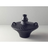 Crown Ceramic Vase 28x28x24 cm Anthracite